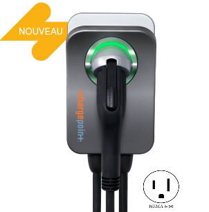 Borne de recharge Chargepoint FLEX résidentielle 50A 23 pieds + NEMA 6-50 (CPH50-L23-P)